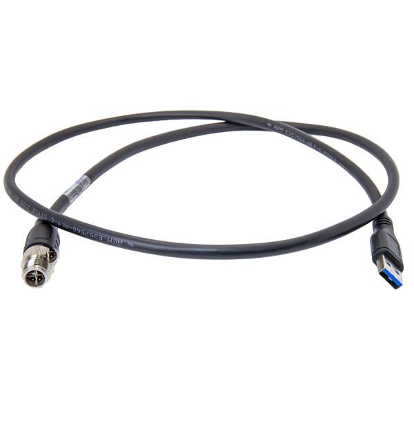 USB3 M12 Cable, 1 m