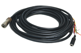 GPIO Cable with 12-pin Hirose LF Connector and DC Barrel Power Jack 