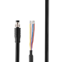 8ピンM8 Aコード化丸型コネクタ付きGPIOケーブル